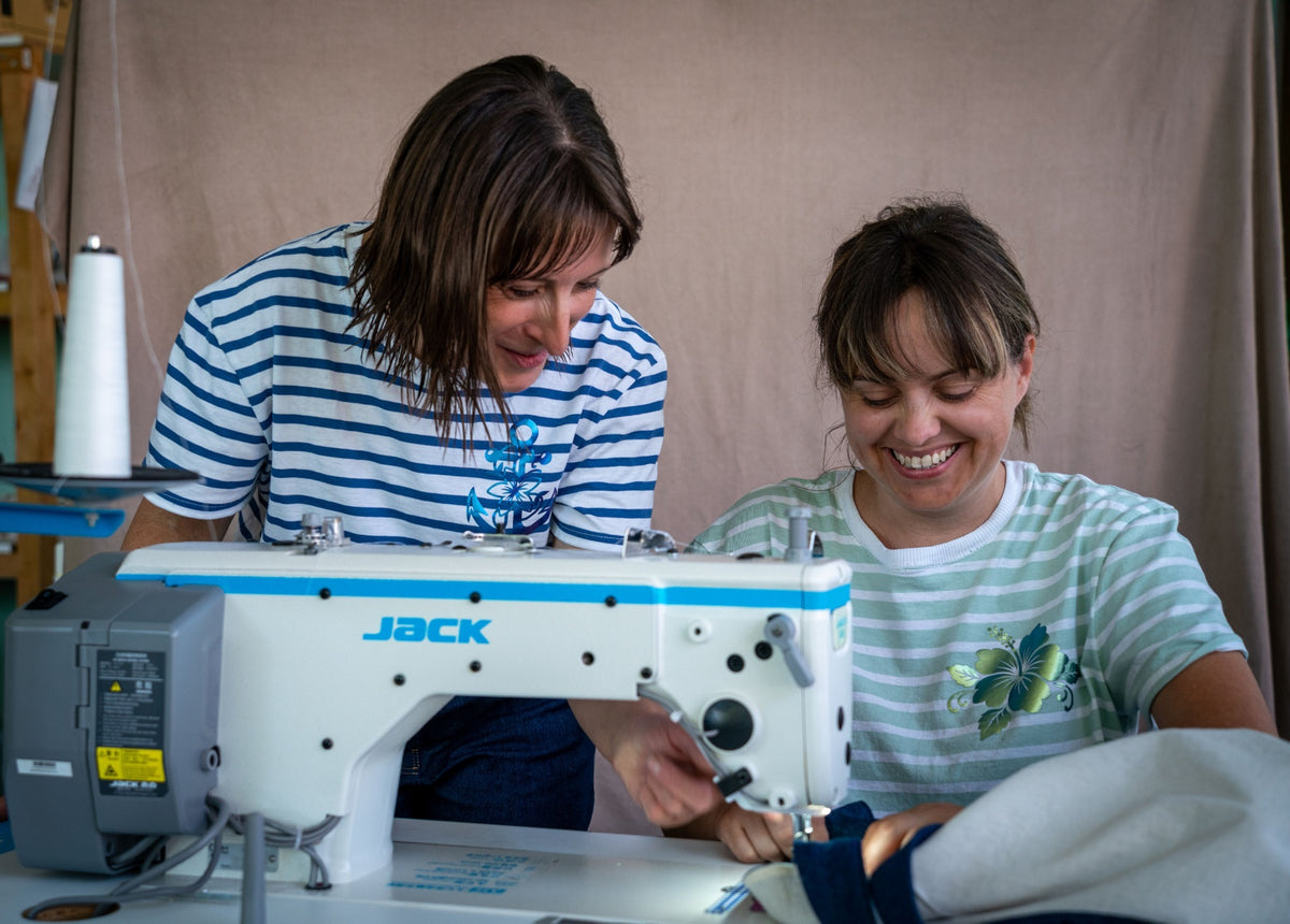 Cindy et Cindy, fondatrices de Bleu Cigogne